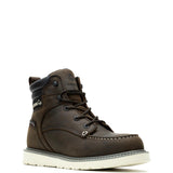 Wolverine Trade Wedge Moc-Toe 6" Soft-Toe Work Boot Dark Brown Soft-Toe,W230041 Medial Image