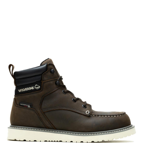 Wolverine Trade Wedge Moc-Toe 6" Soft-Toe Work Boot Dark Brown Soft-Toe,W230041 Cover Image