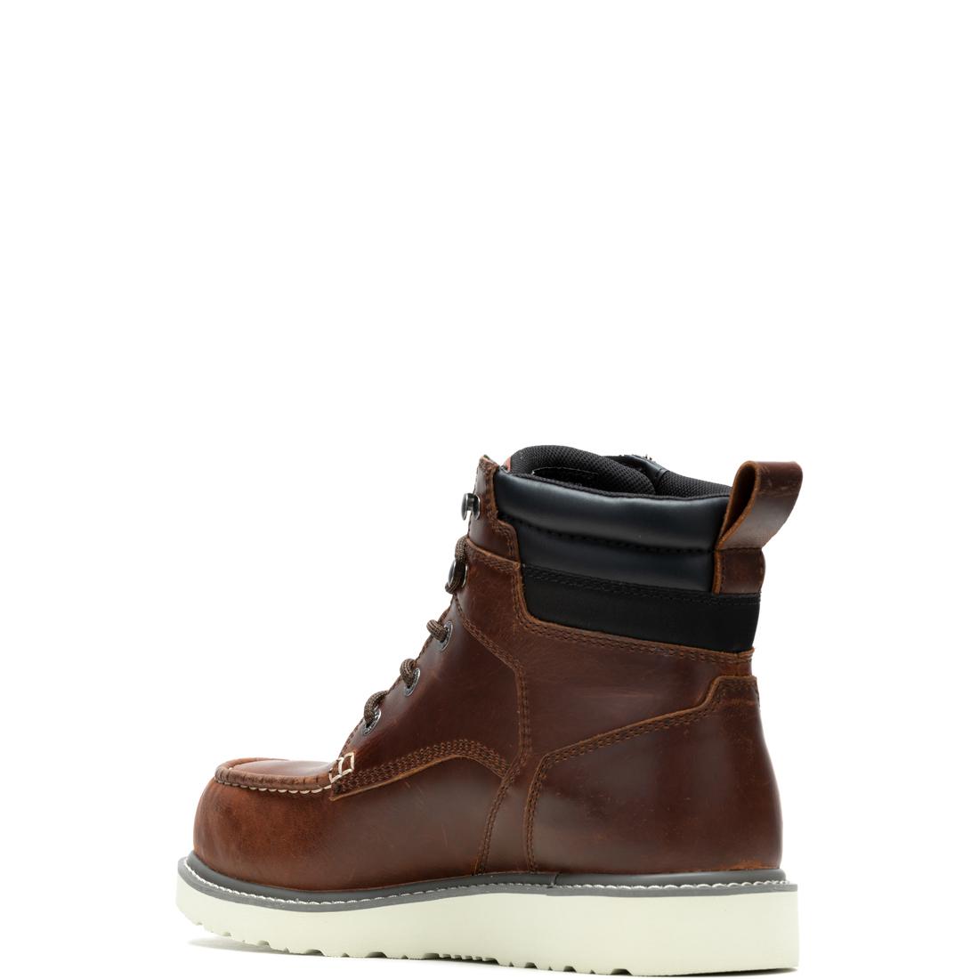 Wolverine Trade Wedge Moc-Toe 6" Soft-Toe Work Boot Rust Soft-Toe,W230056 Heel Image