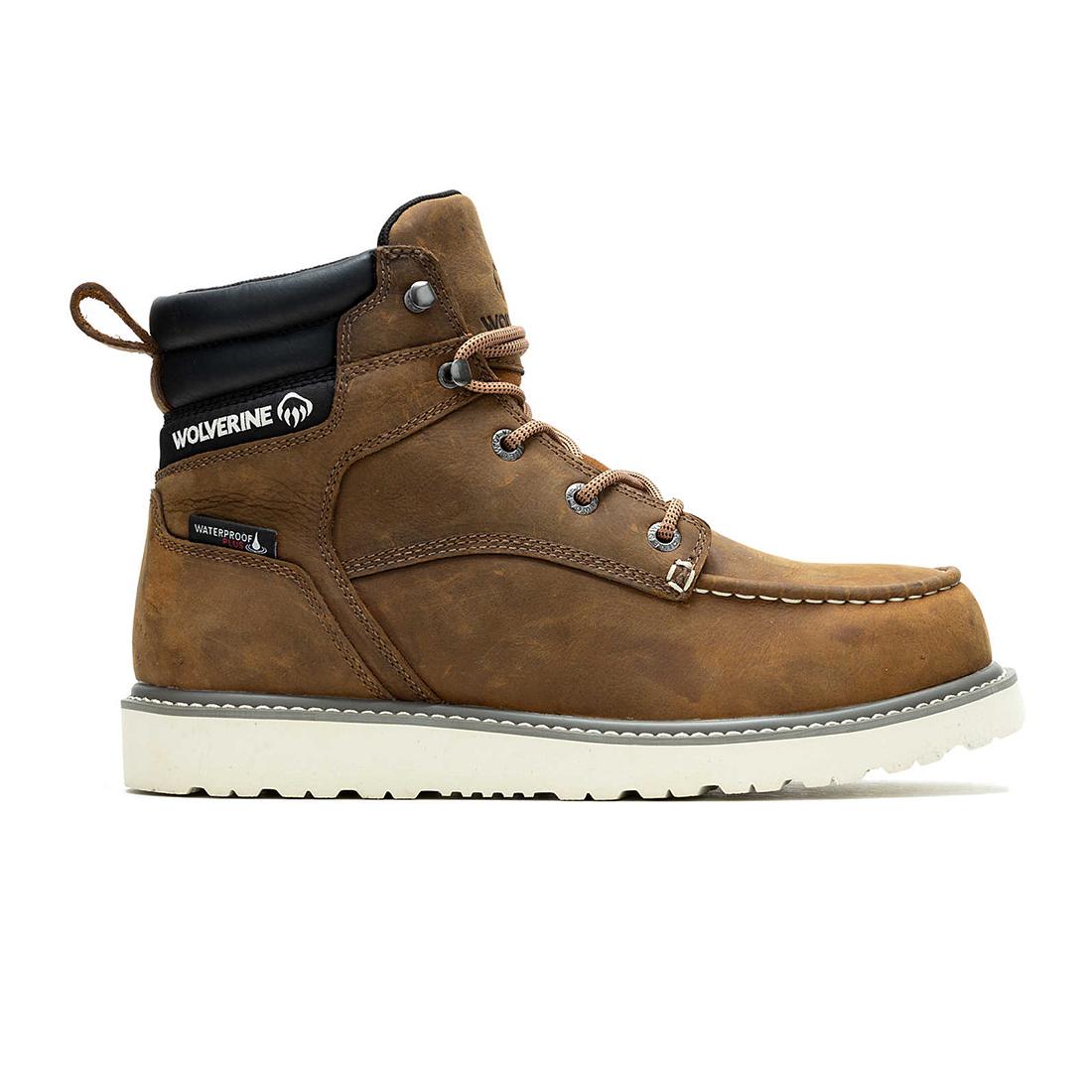 Wolverine Trade Wedge Moc-Toe 6" Soft-Toe Work Boot Sudan Brown Soft-Toe,W230042 Cover Image