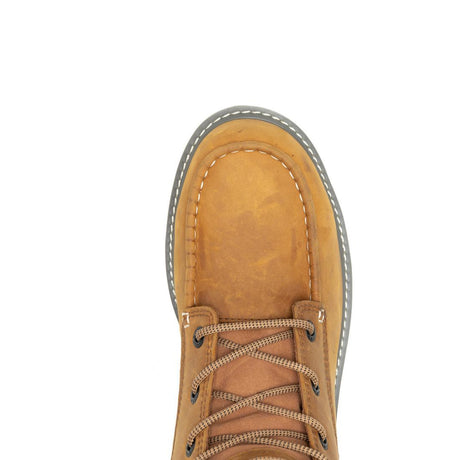 Wolverine Trade Wedge Moc-Toe 6" Steel-Toe Work Boot Wheat Steel-Toe,W231116 Upper Image