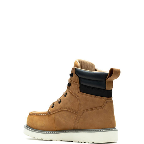 Wolverine Trade Wedge Moc-Toe 6" Steel-Toe Work Boot Wheat Steel-Toe,W231116 Heel Image