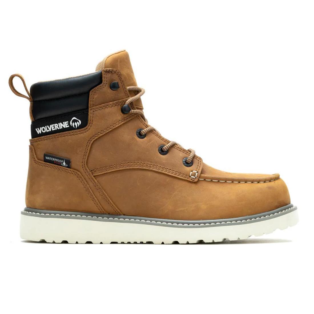 Wolverine Trade Wedge Moc-Toe 6" Steel-Toe Work Boot Wheat Steel-Toe,W231116 Cover Image