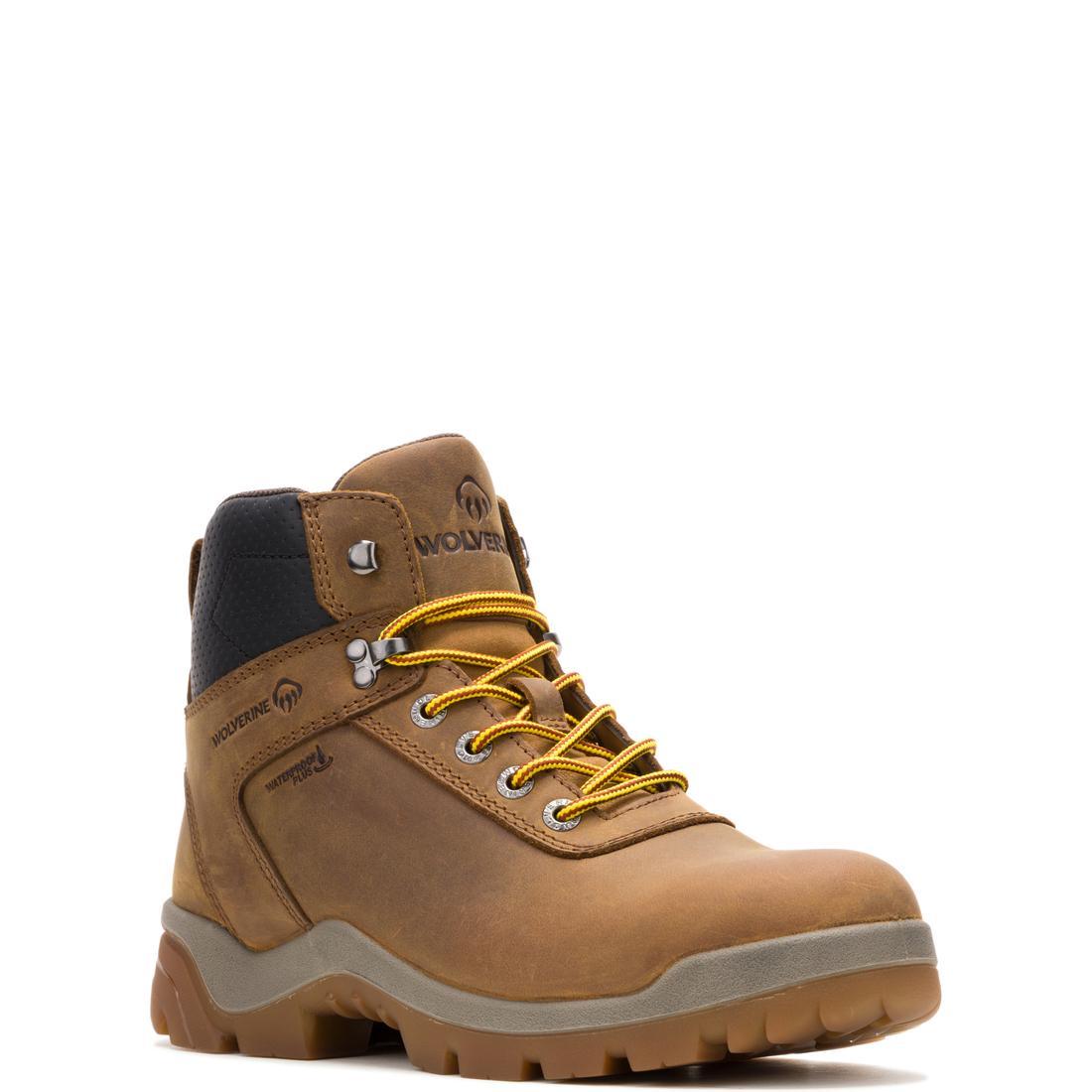 Wolverine Vantage Hyprest 6in WP Soft Toe Boot - Dk Tan – Steel Toes