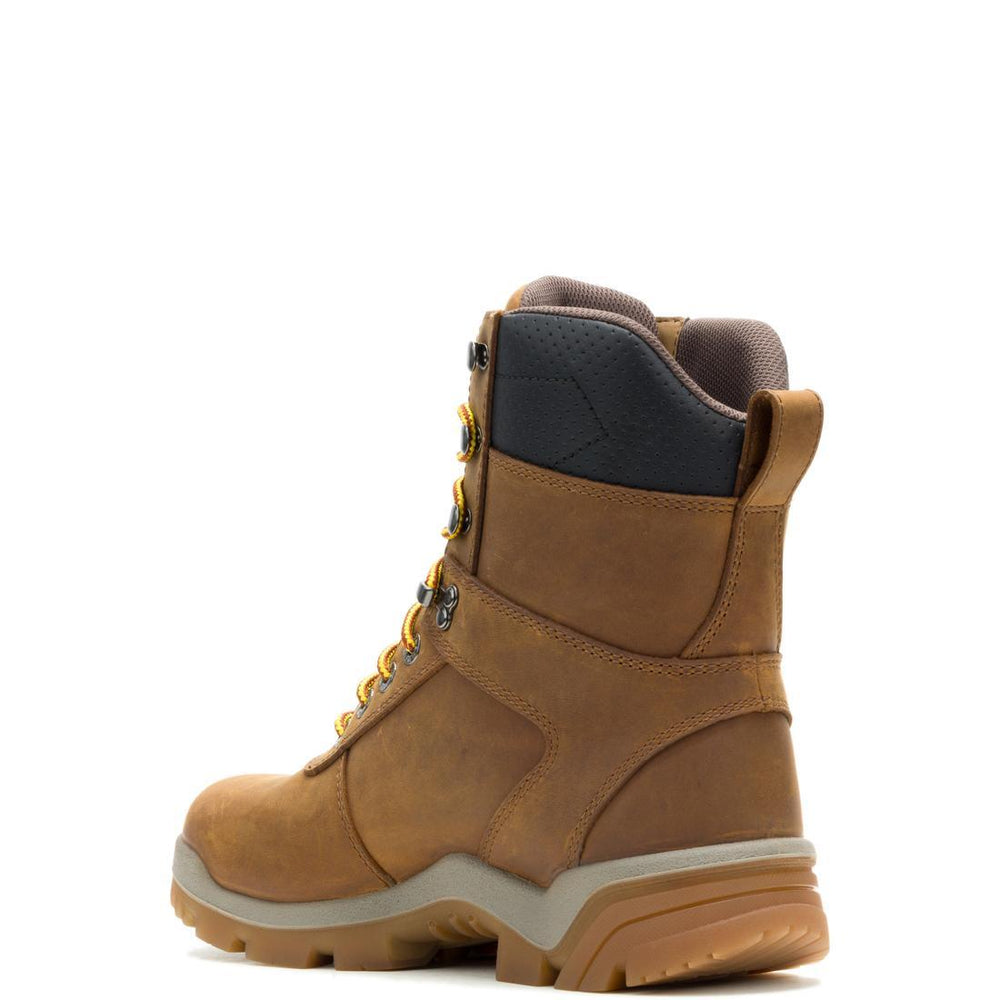 Wolverine Vantage Hyprest FT 8" Soft-Toe Work Boot Tan W250065 Heel Image