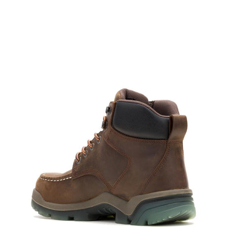 Wolverine Vantage Hyprest FT CarbonMax 6" Moc-Toe Work Boot Brown W251007 Heel Image