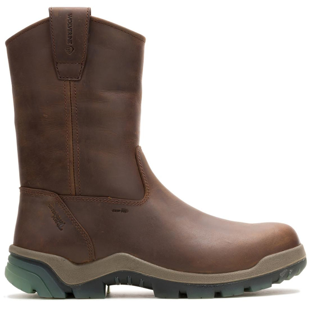 Wolverine Vantage Hyprest FT CarbonMax Pull-On Work Boot Brown Profile View