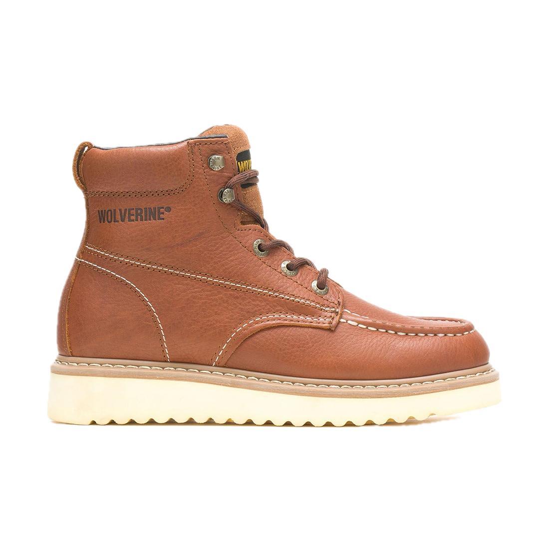 Wolverine Moc-Toe 6" Steel-Toe EH Work Boot Tan steel toe,W08289 Cover Image
