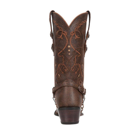 Women’s Crush by Durango Brown Heartbreaker Boot RD4155 Heel View