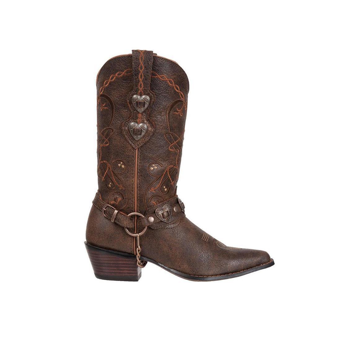 Women’s Crush by Durango Brown Heartbreaker Boot RD4155 Profile View