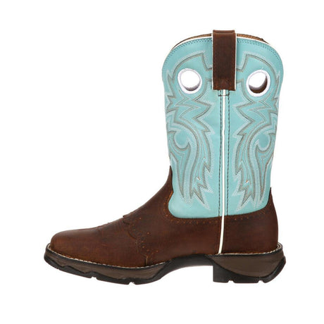 Women’s Lady Rebel by Durango Powder n’ Lace Saddle Western Boot RD3471 Toe View