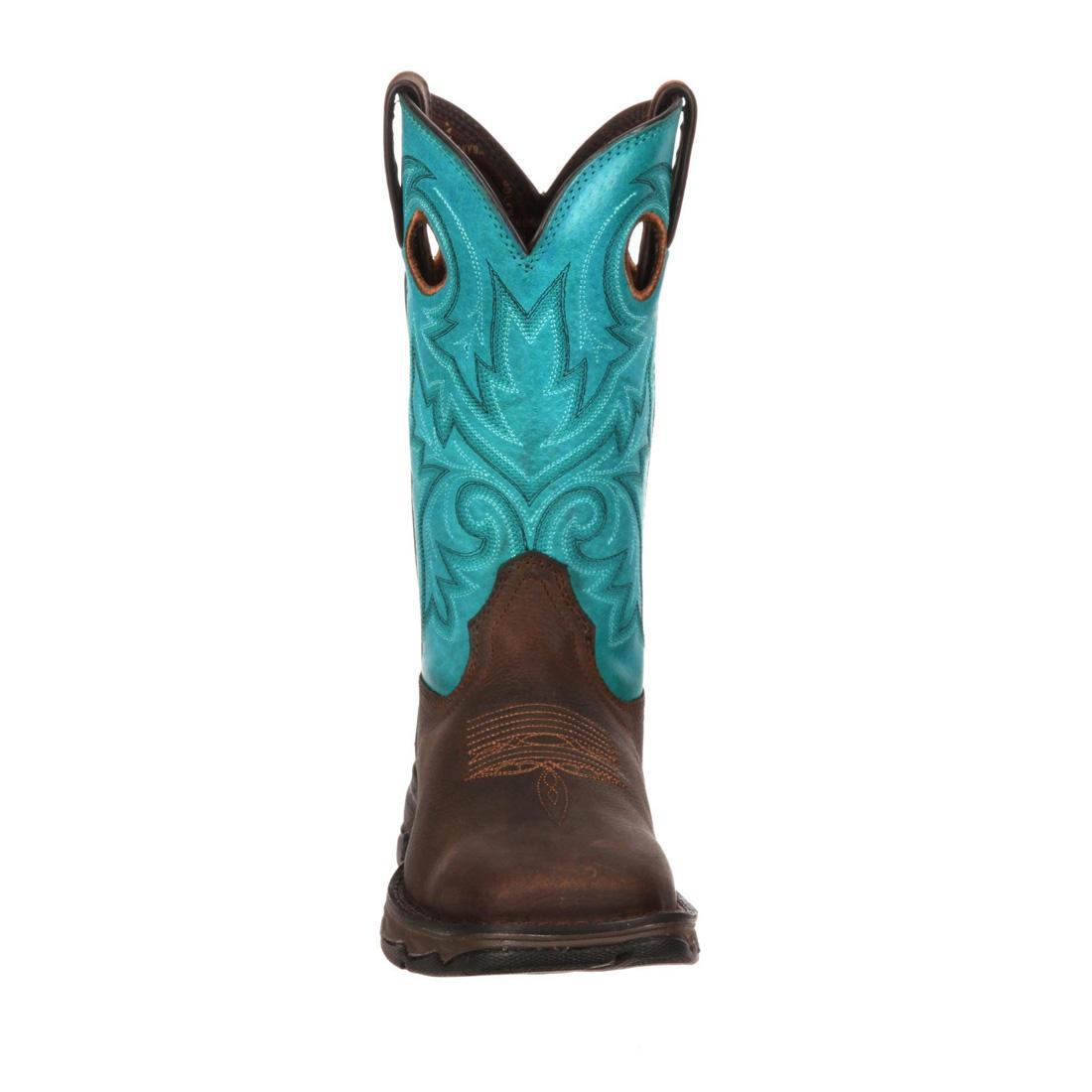Women’s Lady Rebel Work by Durango Steel Toe Western Boot DWRD022 Front Image