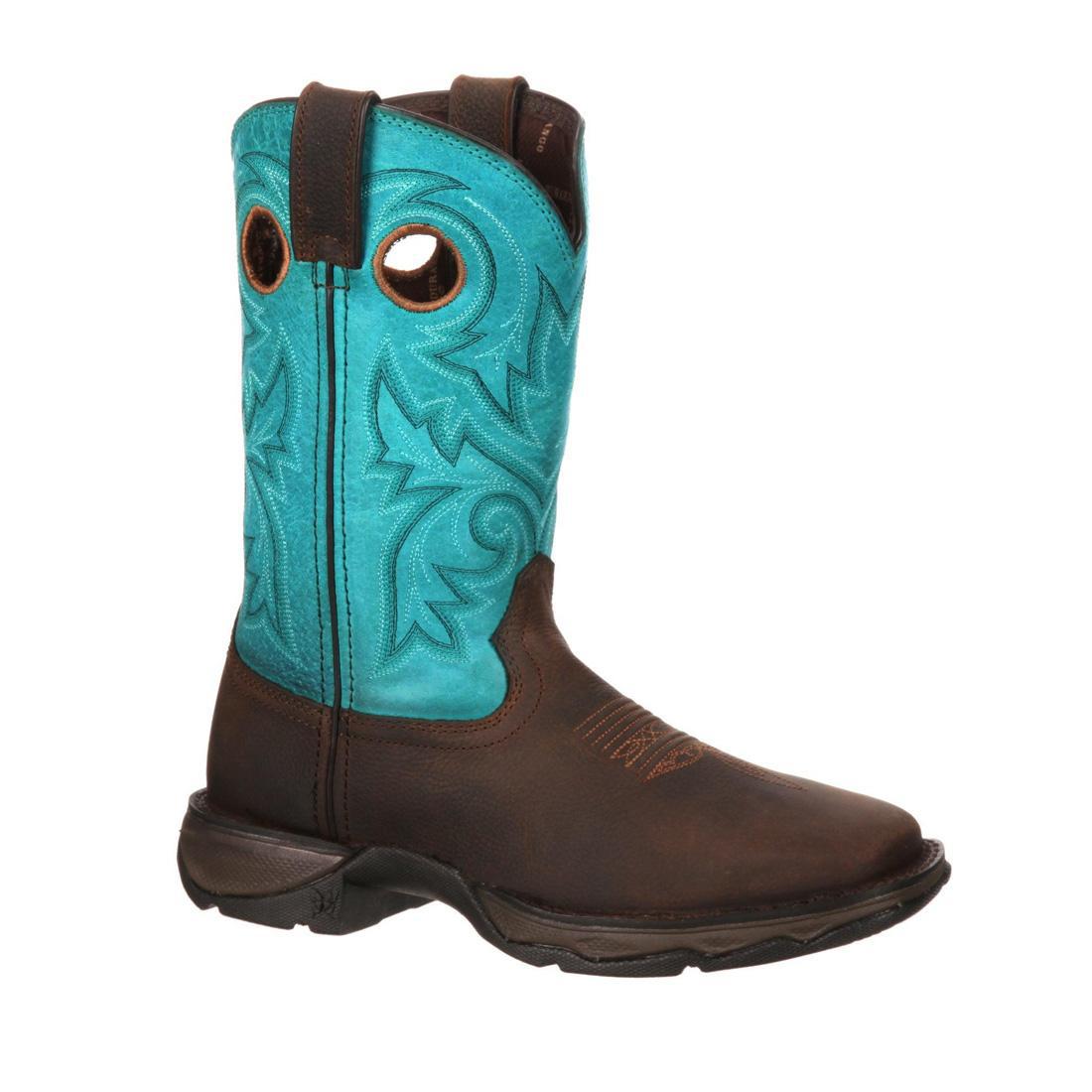 Women’s Lady Rebel Work by Durango Steel Toe Western Boot DWRD022 Side View