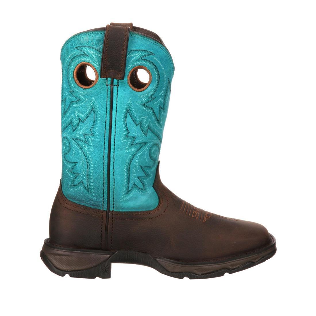 Women’s Lady Rebel Work by Durango Steel Toe Western Boot DWRD022 Profile View