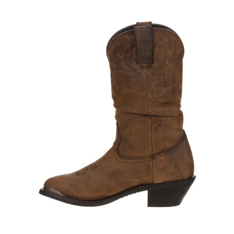 Women’s Durango Distressed Tan Slouch Western Boot RD542