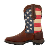 Women’s Lady Rebel by Durango Patriotic Pull-On Western Flag Boot RD4414 Toe View