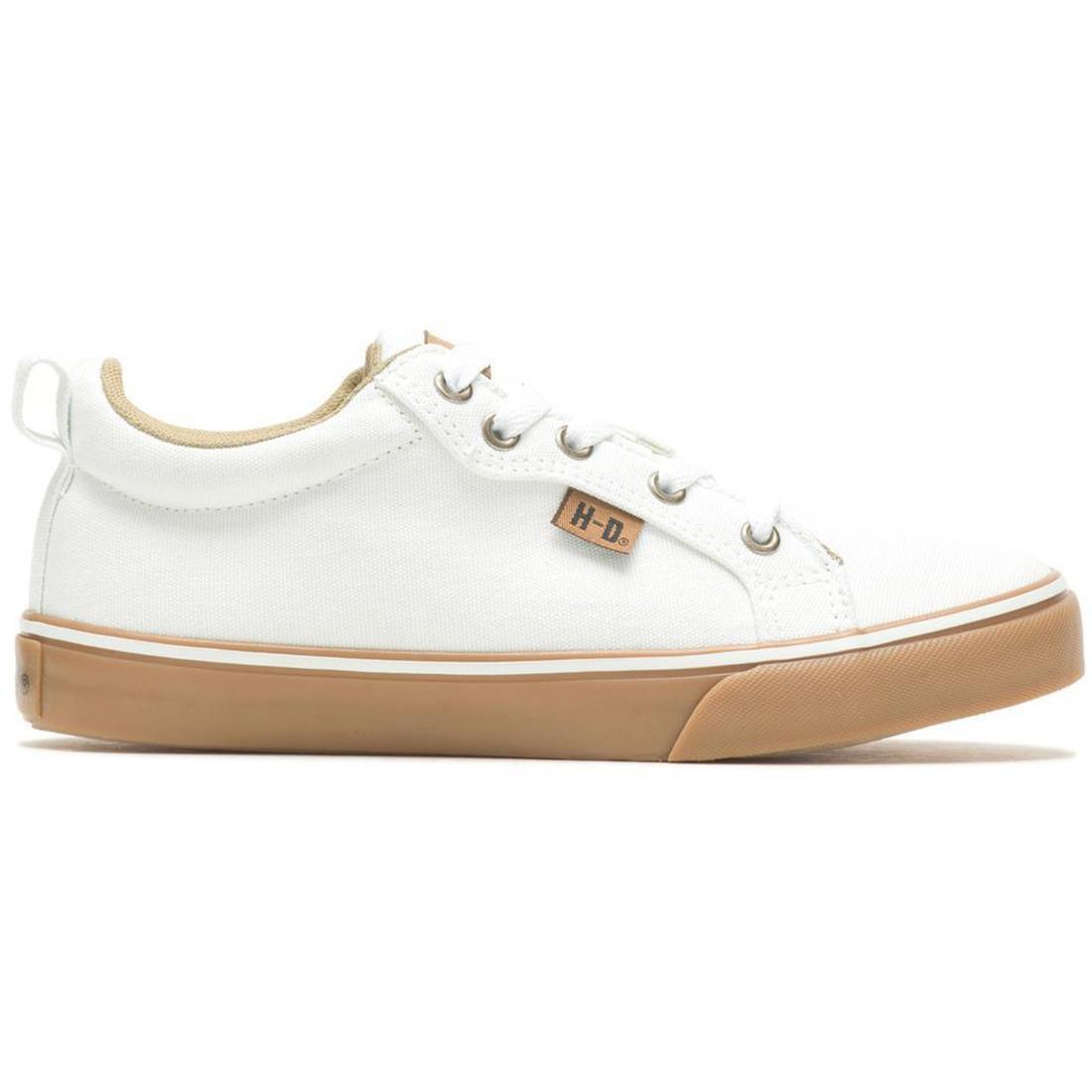 (取寄) ハーレーダビッドソン レディース トーランド Harley-Davidson women Torland White Women's Harley-Davidson Torland White/Gum Canvas Sneakers – Steel Toes