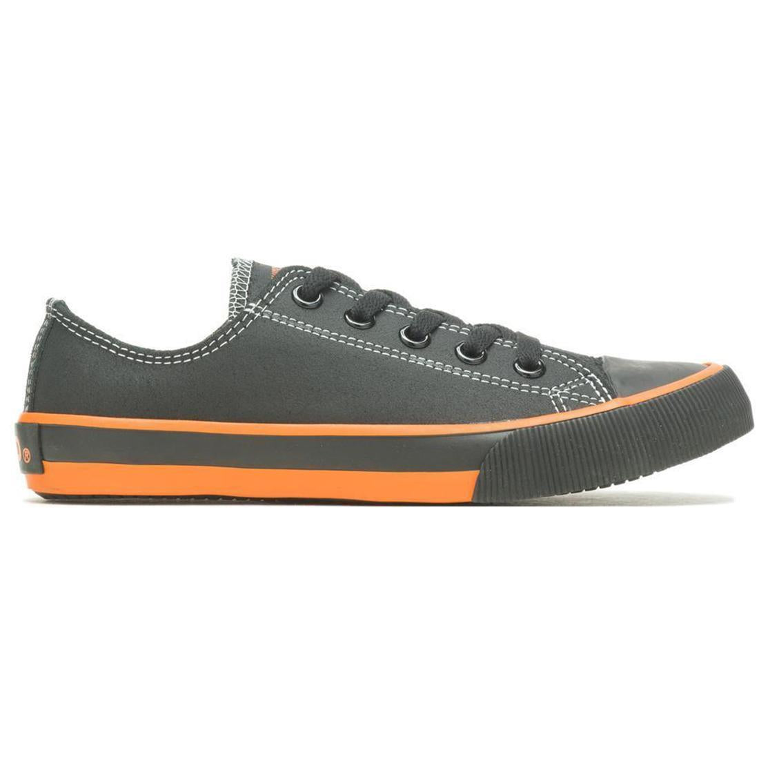 Women's Harley-Davidson Zia Black Leather Sneakers – Steel Toes