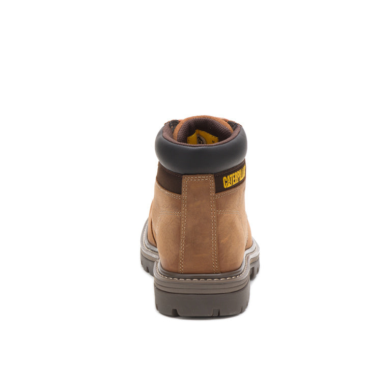 Caterpillar Outbase Soft-Toe Waterproof Boot Brown P51032 Heel Image