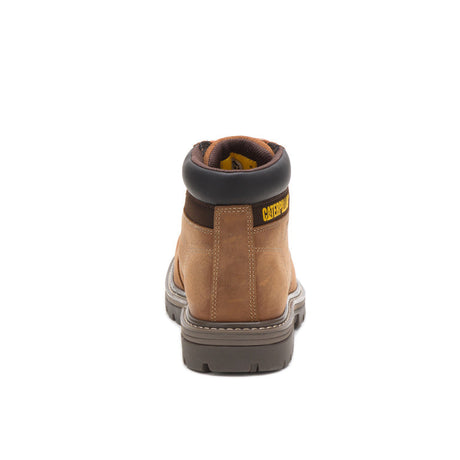 Caterpillar Outbase Soft-Toe Waterproof Boot Brown P51032 Heel Image