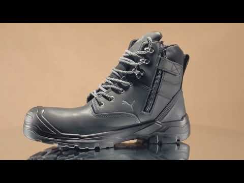 Men's Puma Safety Conquest Black Composite Toe Work Boots 630735